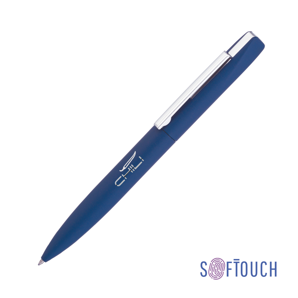 Ручка шариковая &quot;Mercury&quot;, покрытие soft touch темно-синий