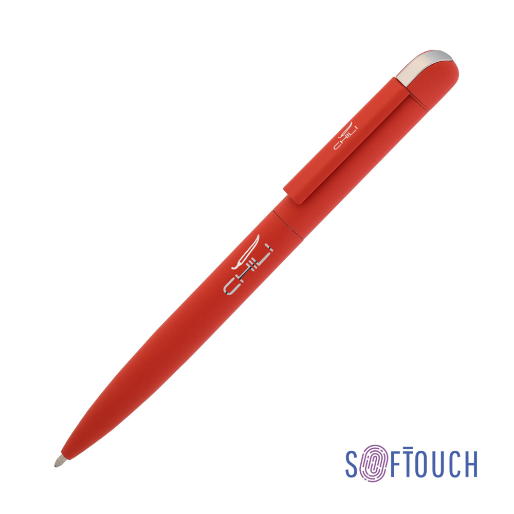 Ручка шариковая &quot;Jupiter&quot;, покрытие soft touch красный