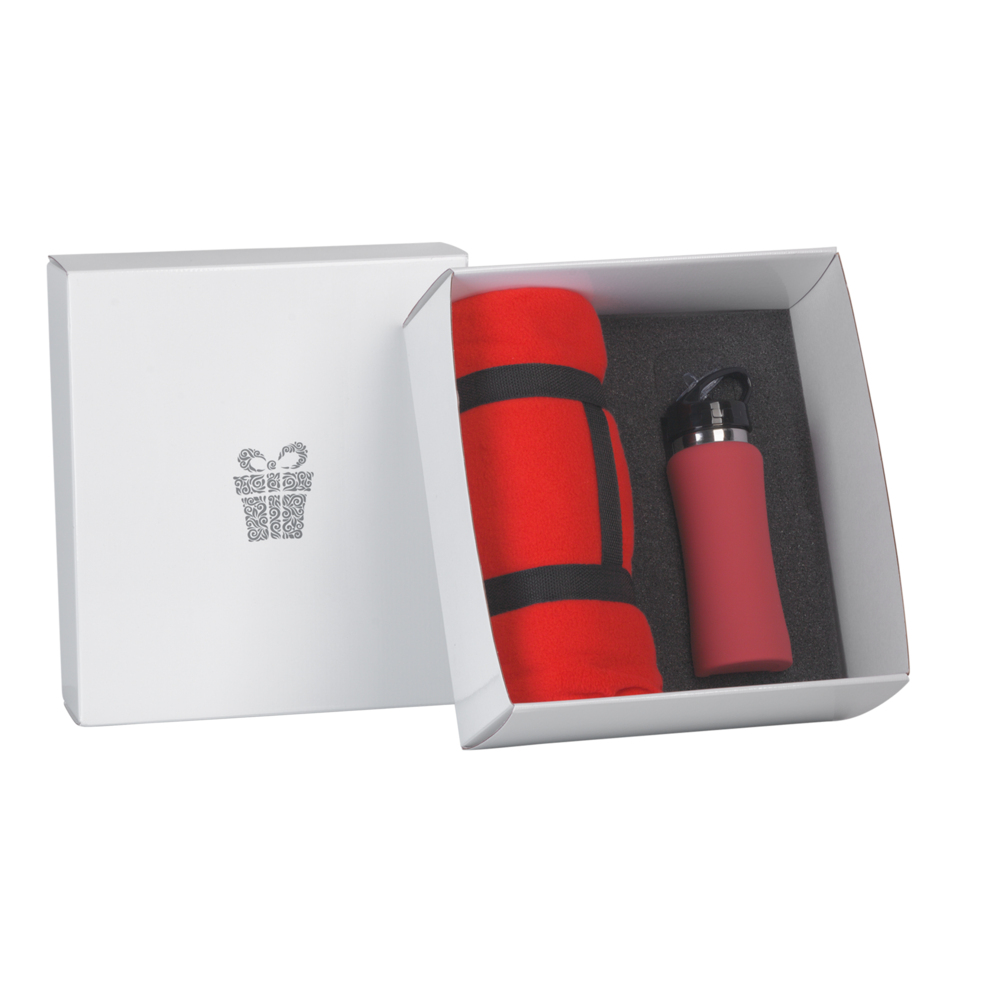 Набор подарочный "Спортивная пауза" красный