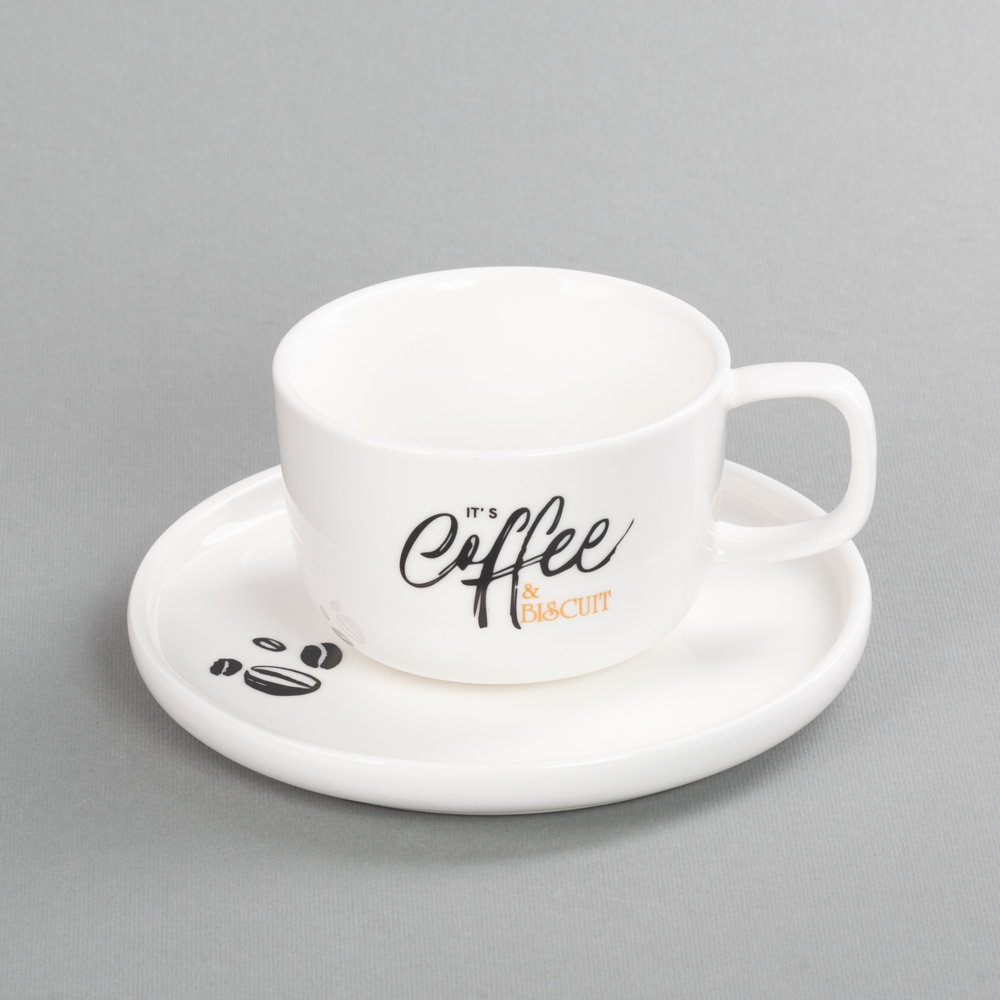 Чайная пара "Гармония" с нанесением капсула "Бисквит"