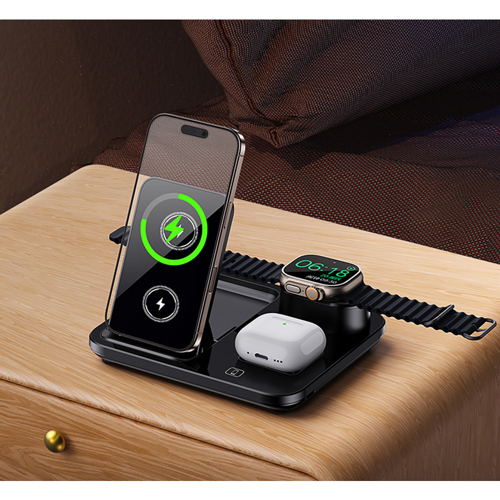 Беспроводная (15W) зарядная станция "Lift" с сенсорным подъёмным механизмом