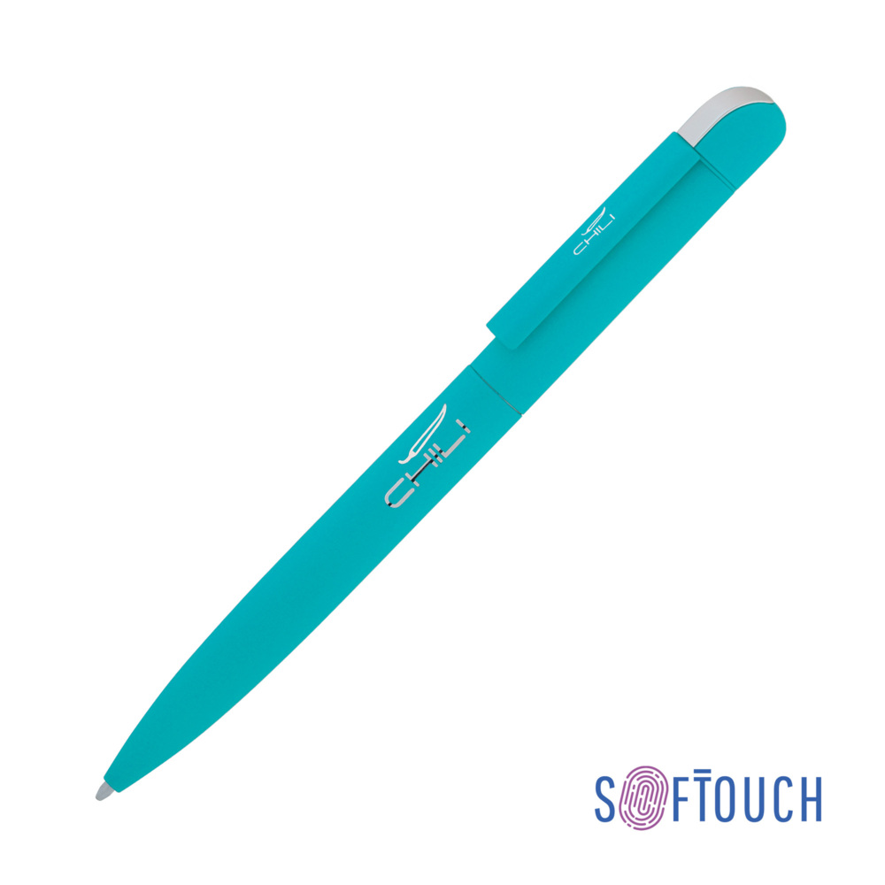 Ручка шариковая "Jupiter", покрытие soft touch бирюзовый
