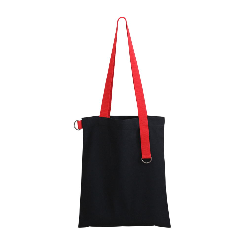 Шоппер Superbag black (чёрный с красным)