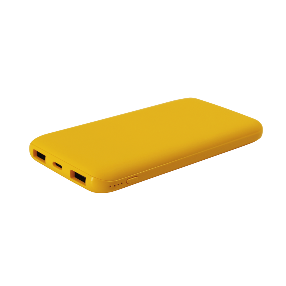 Внешний аккумулятор Bplanner Power 2 ST, софт-тач, 10000 mAh (Желтый)