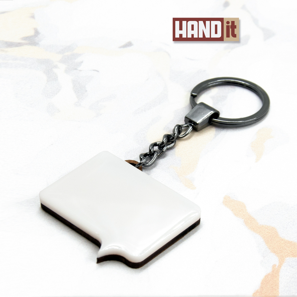 Брелок-обвес Мысль (белый)