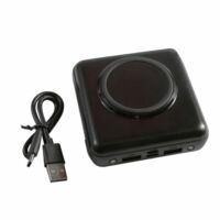 Аккумулятор "Wade" с беспроводной зарядкой, 10 000 mAh  (черный)