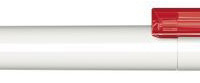 Шариковая ручка Senator с поворотным механизмом "Headliner Polished  Basic" (Белый; Красный)