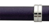 Шариковая авторучка в металлическом корпусе из латуни "DELGADO METALLIC BLUE FINISH" CBS (Синий; Серебристый)