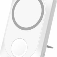 Беспроводная зарядная станция "White" 2в1 для Apple/Apple watch с покрытием Soft Touch, 10000 Mah (Белый)