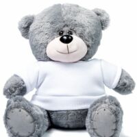 Мишка серый "Ted" в свитшоте (белый)